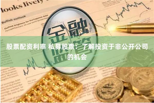 股票配资利率 私募股票：了解投资于非公开公司的机会