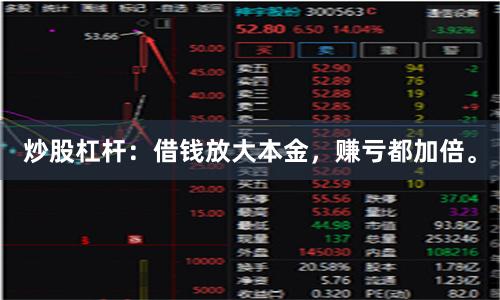 炒股杠杆：借钱放大本金，赚亏都加倍。